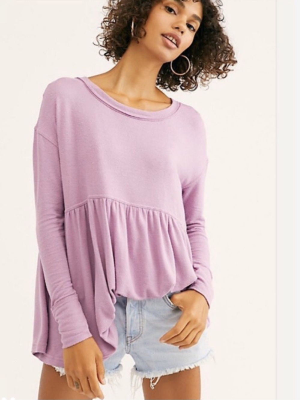 Free People Forever Your Girl Babydoll Top Size XS